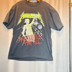 Metallica justice for all vintage collectibles single stitch concert shirt